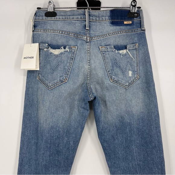 NWT MOTHER jean size 25 the stinger flood ankle light wash - Picture 7 of 11